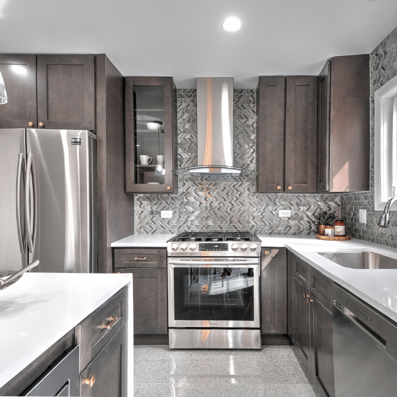 Dark Grey Kitchen Cabinets - Image 5