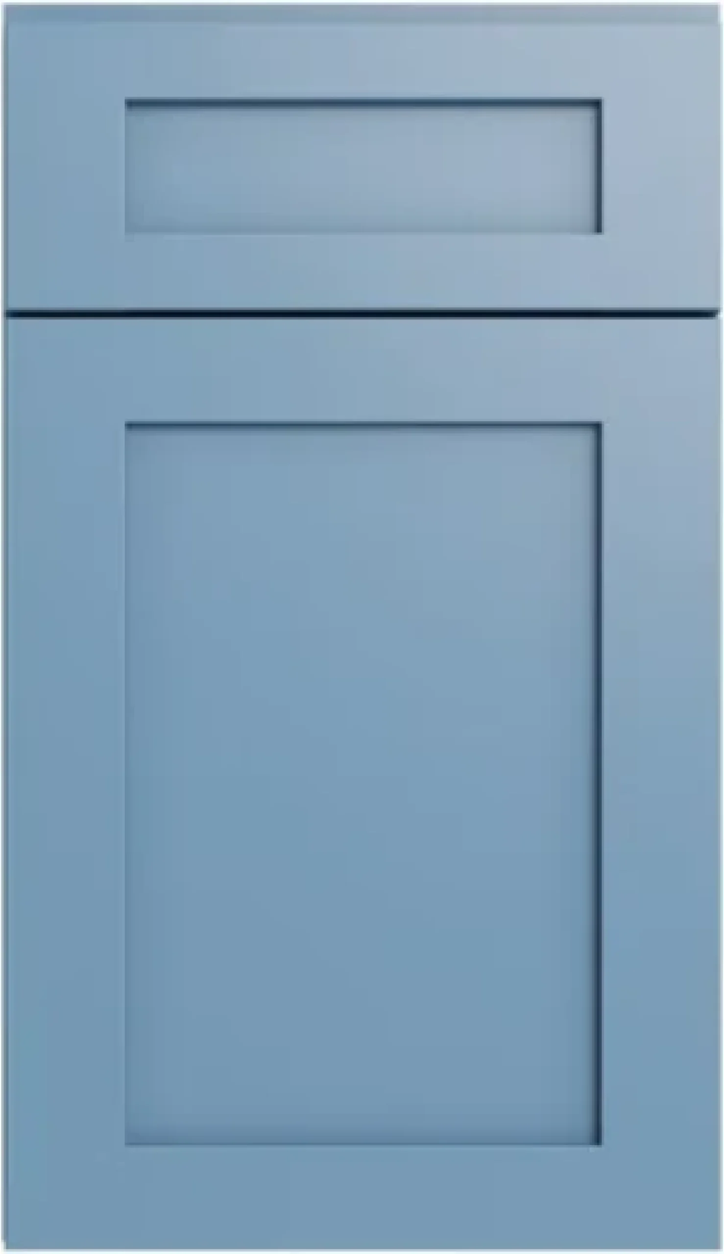 X Terra Blue Shaker Cabinets