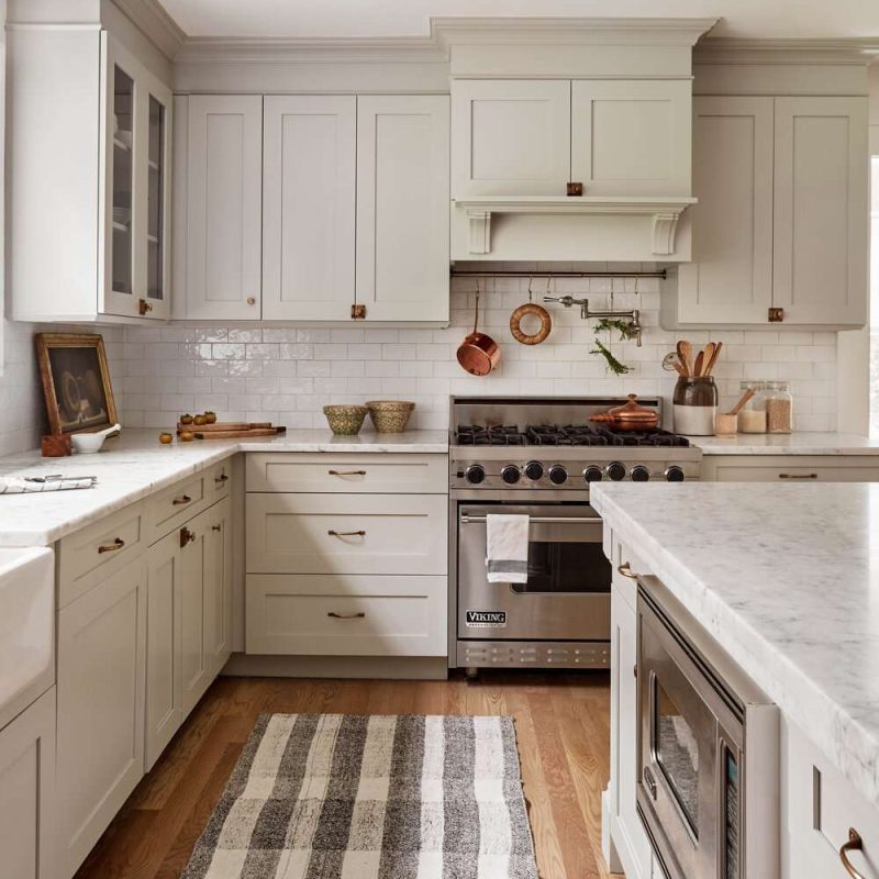 cream kitchen cupboards