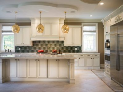 H9 Pearl-Glazed Transitional Cream Color Cabinets in Orland Park, Illinois